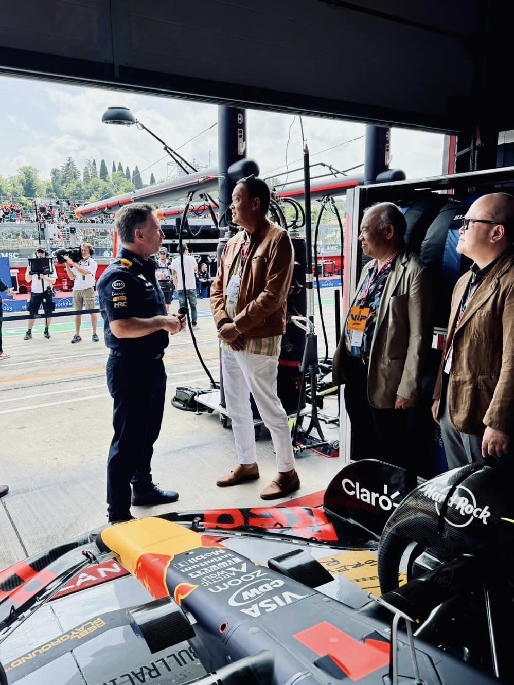 นายกฯ เข้าชมโรงรถทีม Redbull ที่สนาม Imola อิตาลี ชม F1 Emilia-Romagna GP 2024