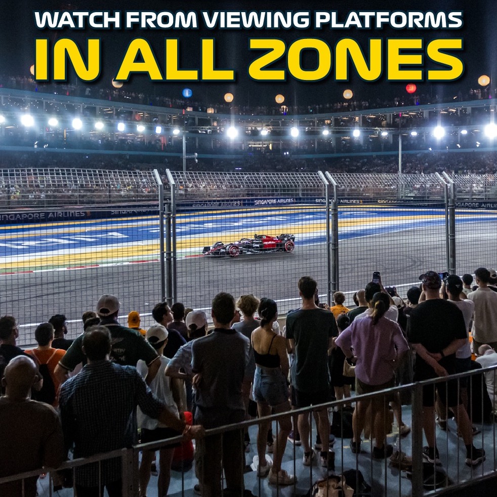 Viewing Platforms เป็นที่ยืนดูของตั๋ว Walkabout สนาม F1 สิงคโปร์ Singapore GP