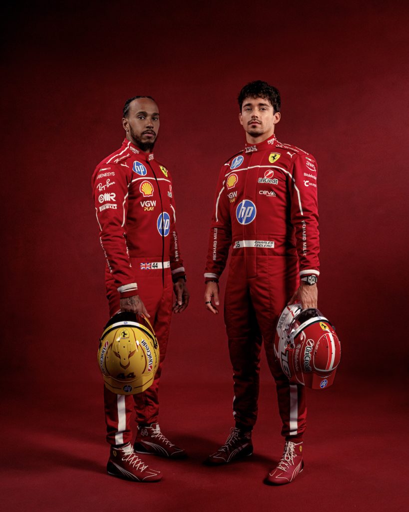 PUMA เปิดตัวชุดแข่ง Ferrari 2025 (Lewis Hamilton และ Charles Leclerc)